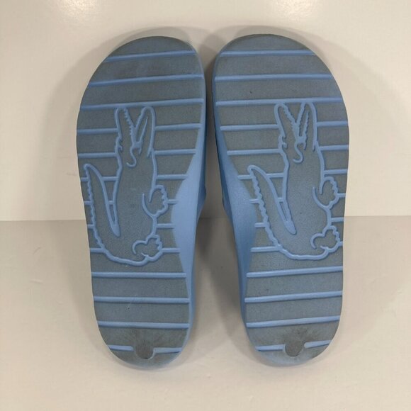 Lacoste Croco 2.0 Light Blue Pool Slip On Sandals Men's US 8 Water Ready Slides - Picture 12 of 12